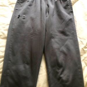UA boys youth small.  Gray joggers